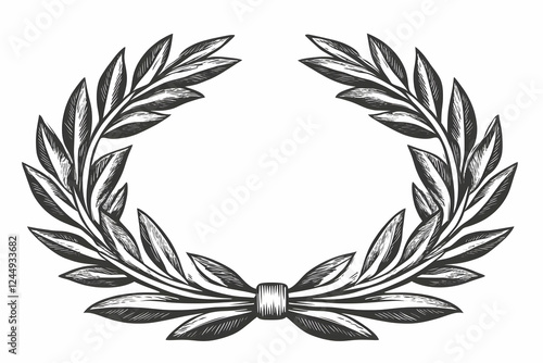 Circular Laurel Wreath with...