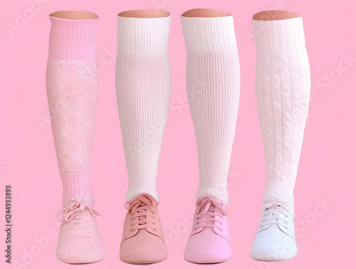 Four Legs Wearing Different...