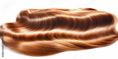 Healthy Brown Hair Flows Sm...