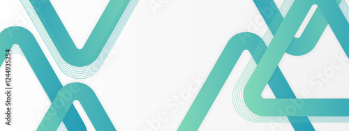 white and teal  gradient geometric background featuring intersecting teal shapes. Ideal for branding designs, modern website layouts, or illuminating presentations.
