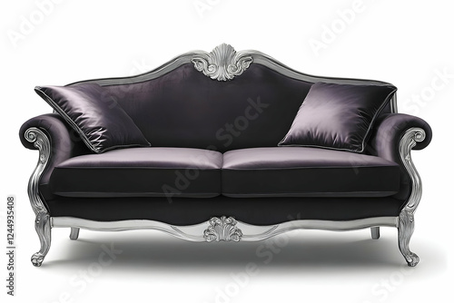 Luxurious Dark Purple Velve...