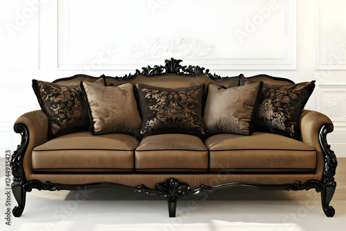 Elegant Baroque Style Sofa ...