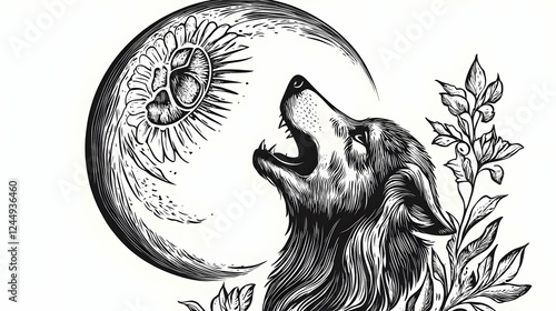 Wolf Howls at the Moon with...