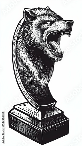 Engraved Illustration of a ...