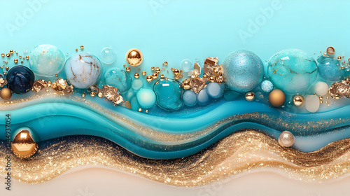 Abstract Background with Sw...