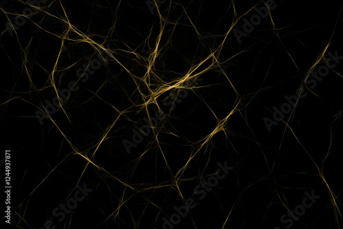 Abstract Gold Filaments Int...