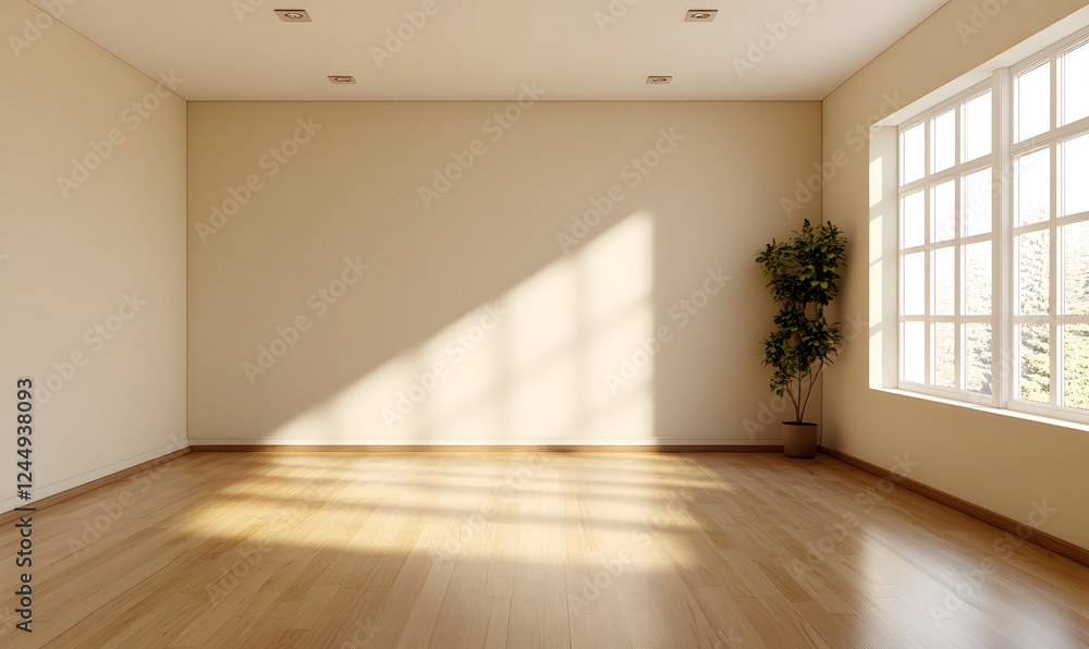Bright and Spacious Indoor Space with Natural Light and Indoor Plant Decoration Bright and Spacious Indoor Space with Natural Light and Indoor Plant Decoration