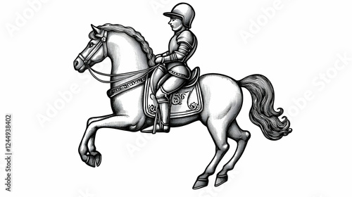 Knight in Armor Rides a Pra...