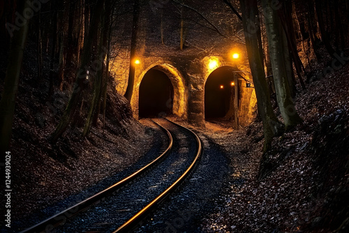 Train Tracks Disappear into...