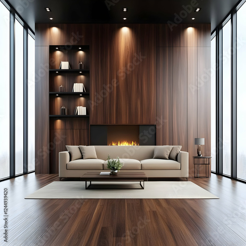 Modern Living Room Interior...