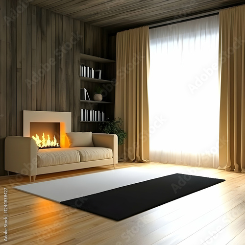Modern living room interior...