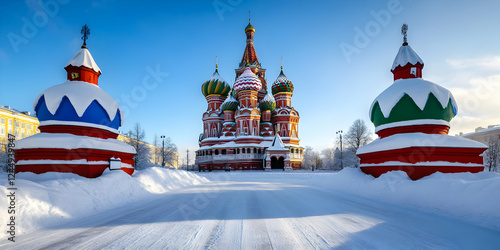 Colorful Cathedral Stands M...