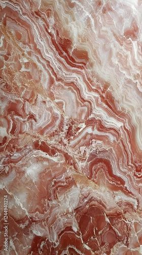 Red and White Marble Textur...