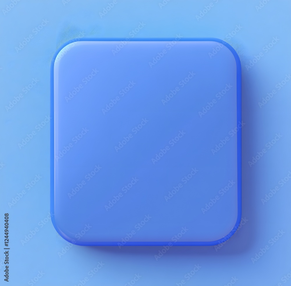 Modern Blue Square: Stylish 3D Design for Creative Projects Modern Blue Square: Stylish 3D Design for Creative Projects