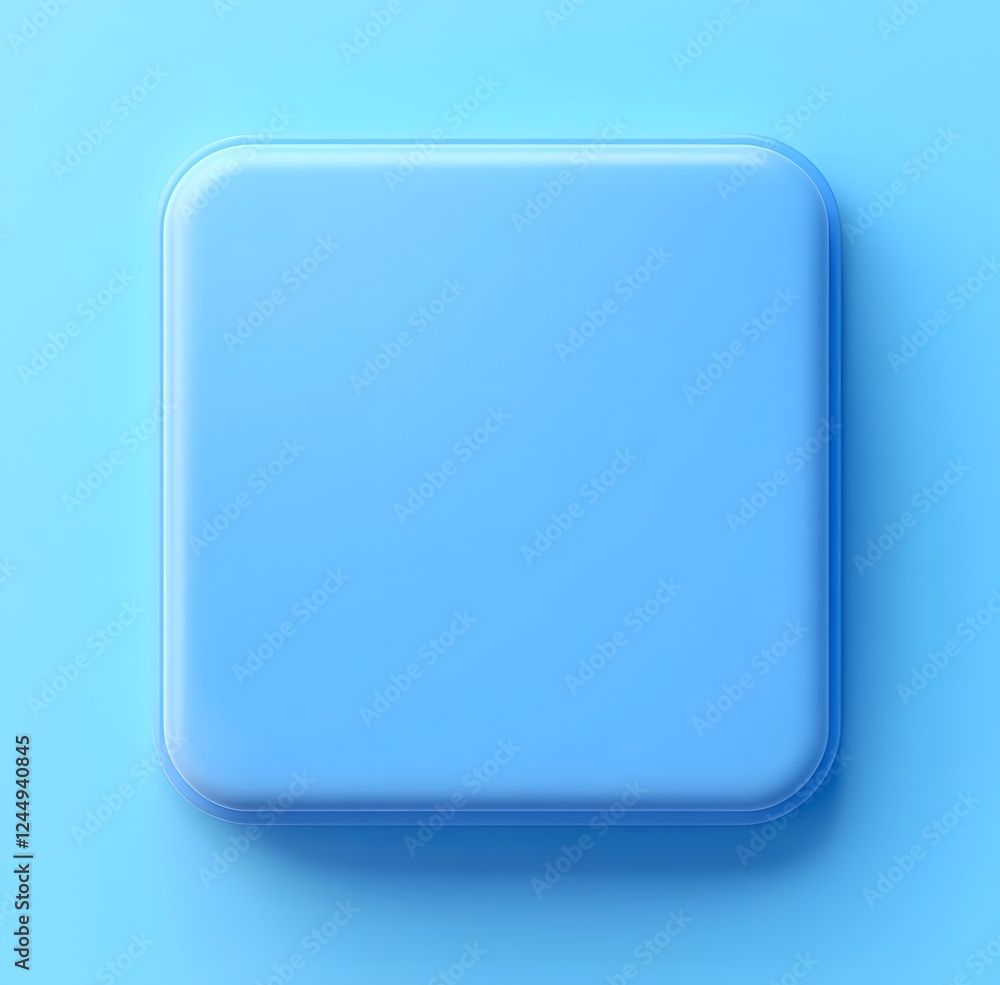 Modern Blue Square: Stylish 3D Design for Creative Projects Modern Blue Square: Stylish 3D Design for Creative Projects