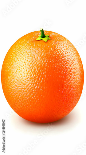 Ripe Orange Fruit with Gree...
