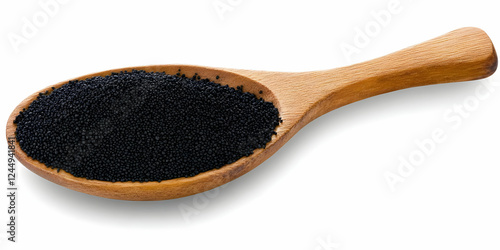 Black Cumin Seeds in a Wood...