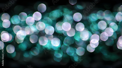 Abstract teal and white bok...