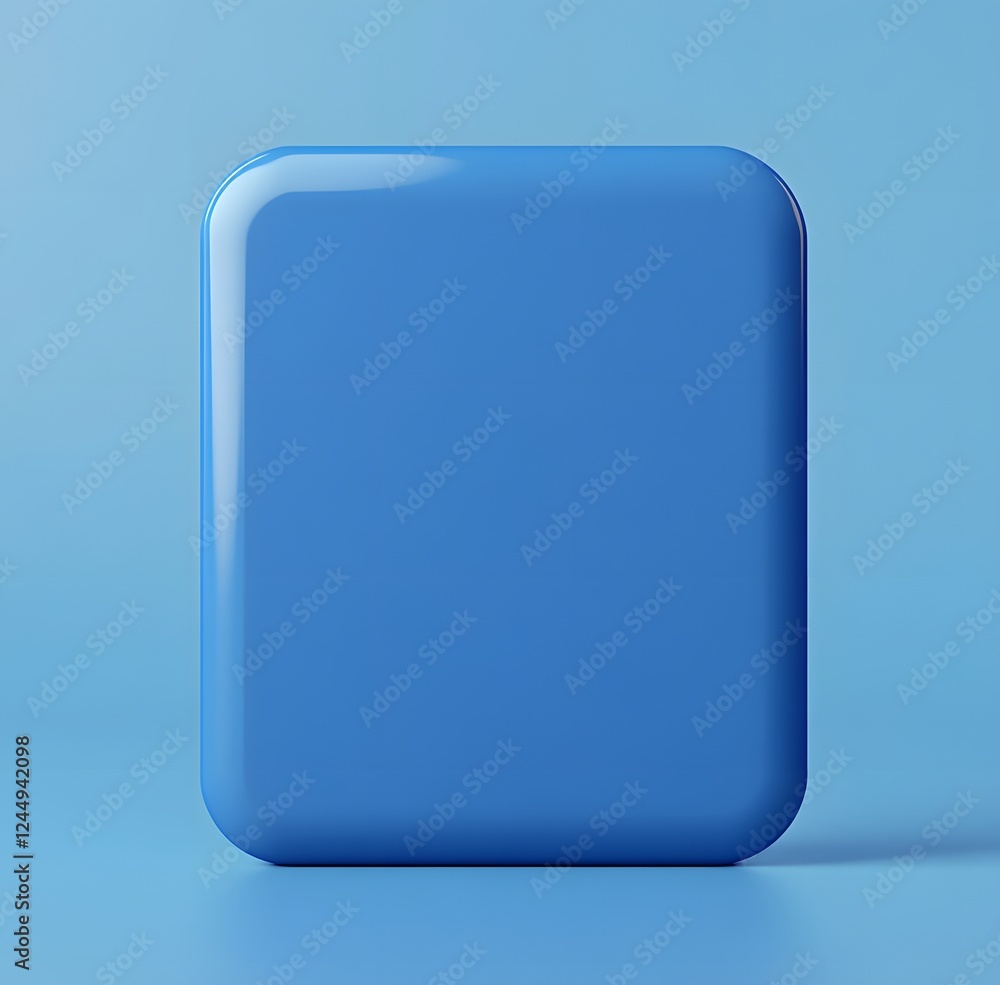 Modern Blue Square: Stylish 3D Design for Creative Projects Modern Blue Square: Stylish 3D Design for Creative Projects