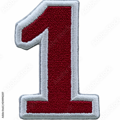 Embroidered Number One Patc...
