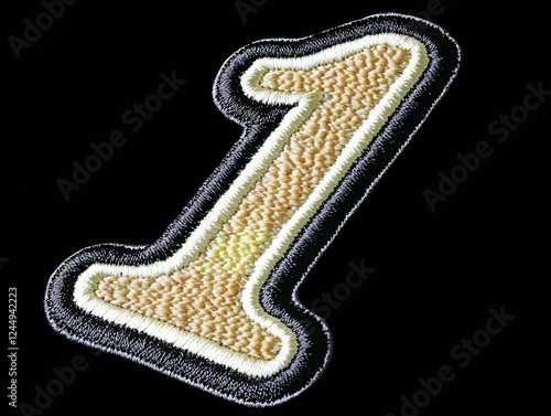 Embroidered Number One Patc...