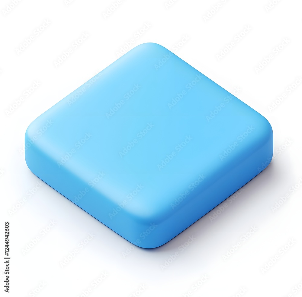 Modern Blue Square: Stylish 3D Design for Creative Projects Modern Blue Square: Stylish 3D Design for Creative Projects