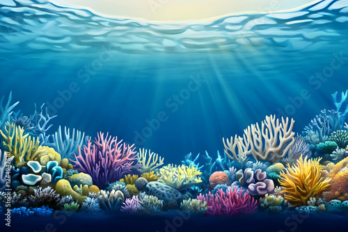 Colorful Coral Reef Thrives...