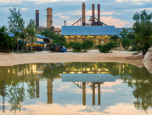 Industrial Plant Reflects i...