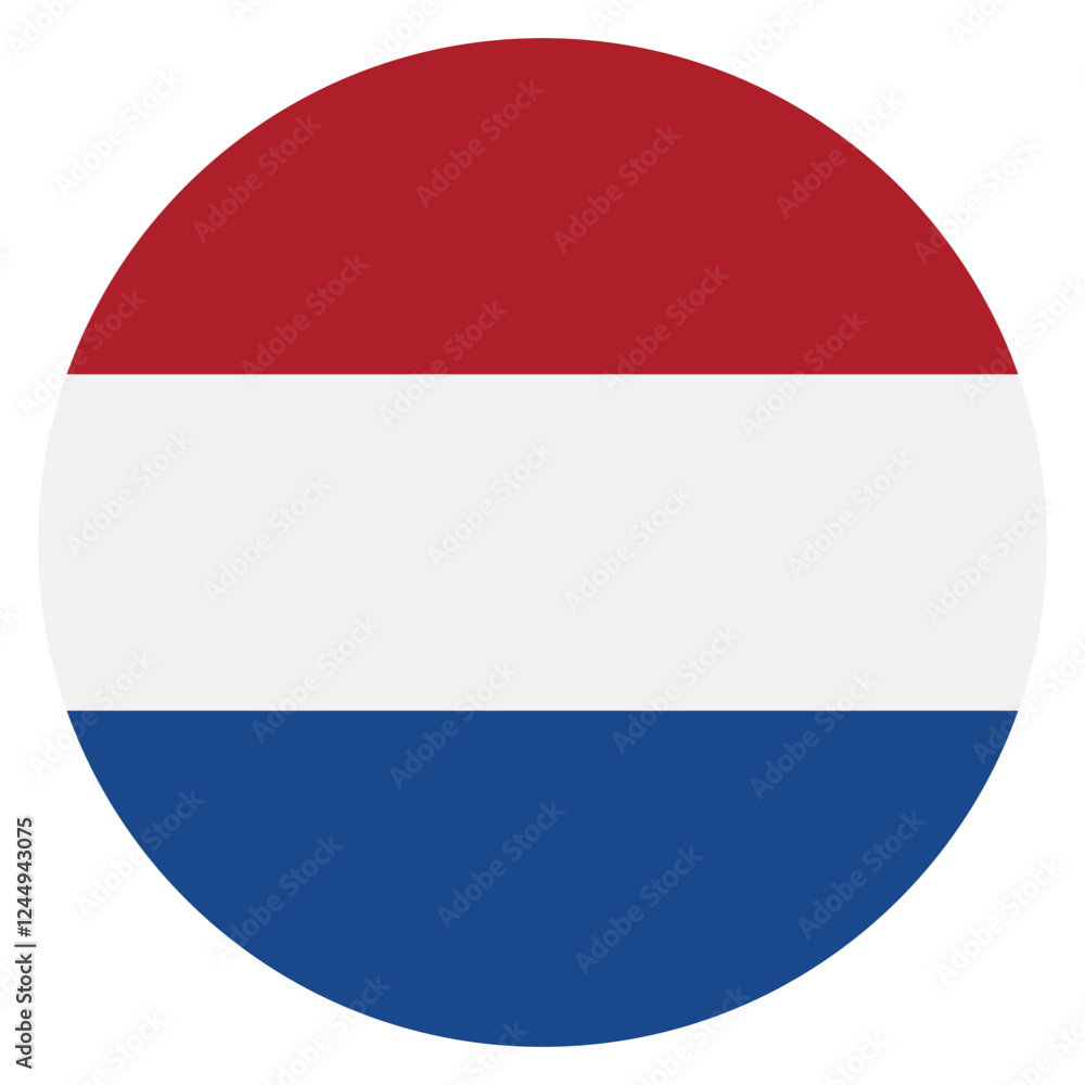 Netherlands flag. Netherlands circle flag logo icon computer vector illustration design Netherlands flag. Netherlands circle flag logo icon computer vector illustration design