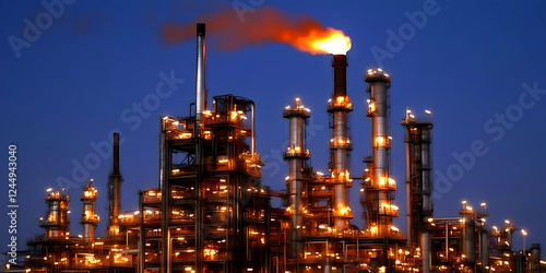 Industrial Plant Emits Smok...