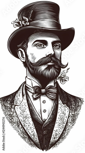 A Gentleman in a Top Hat an...