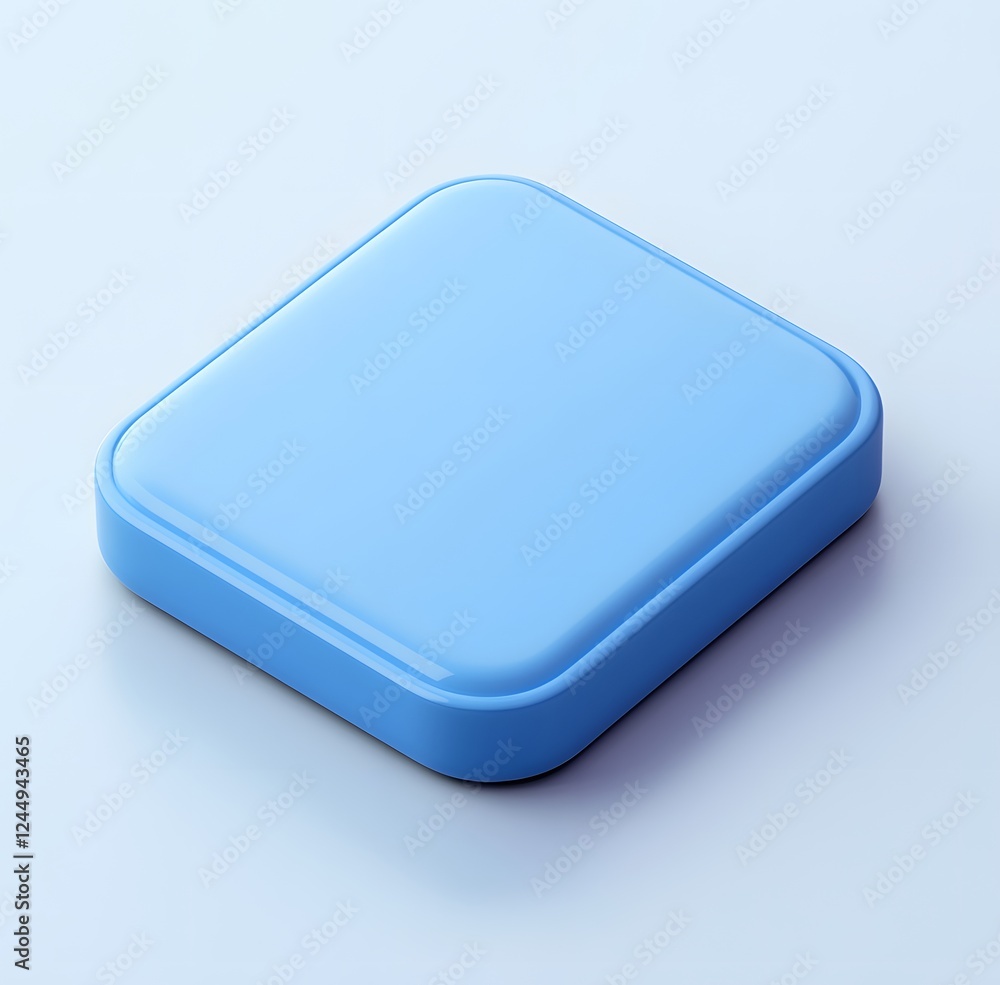 Modern Blue Square: Stylish 3D Design for Creative Projects Modern Blue Square: Stylish 3D Design for Creative Projects