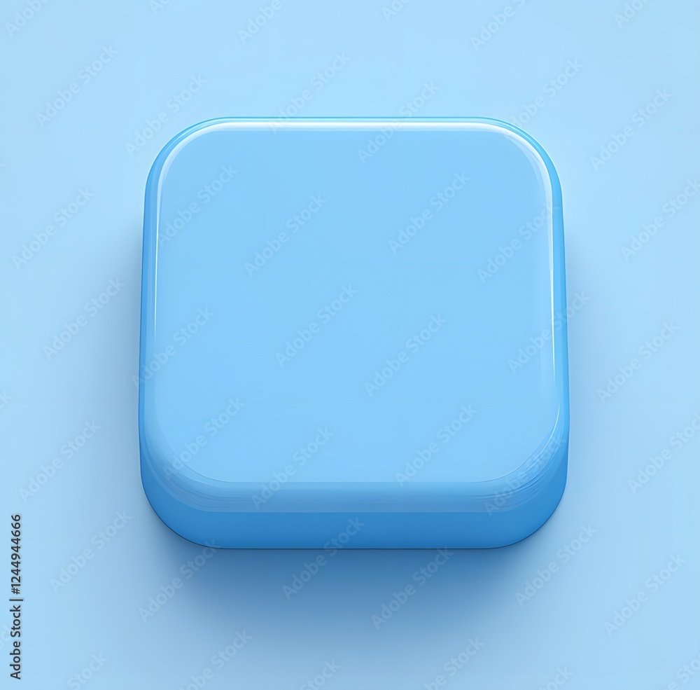 Modern Blue Square: Stylish 3D Design for Creative Projects Modern Blue Square: Stylish 3D Design for Creative Projects