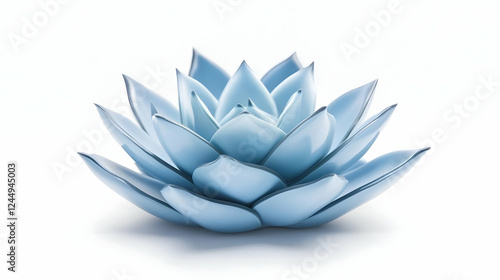 3D Rendered Blue Succulent ...