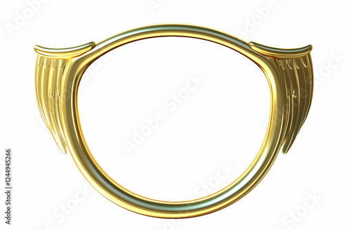 Golden Circular Frame with ...