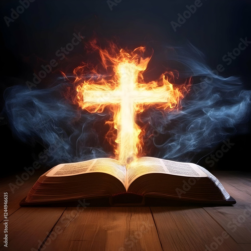 Open Book Illuminates by Fi...