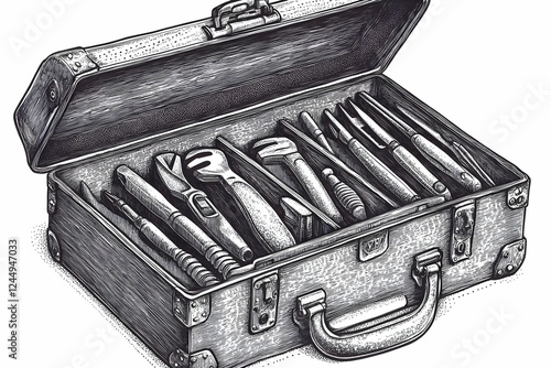 Vintage Open Suitcase Displ...