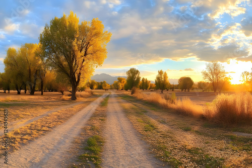 Golden Hour Autumn Landscap...