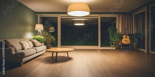 Cozy Living Room Interior D...