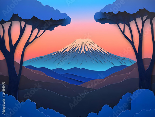 Paper Cutout Landscape Show...
