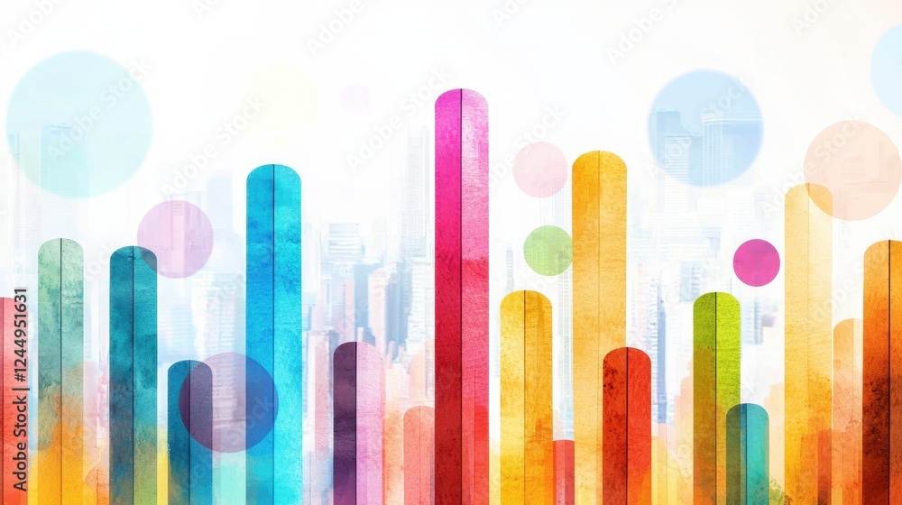 Vibrant Abstract Background with Colorful Shapes and Lines Vibrant Abstract Background with Colorful Shapes and Lines