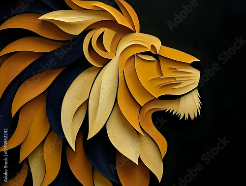 Majestic Lion Illustration ...