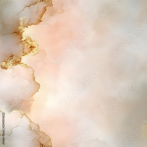 Abstract Pink and Gold Alco...