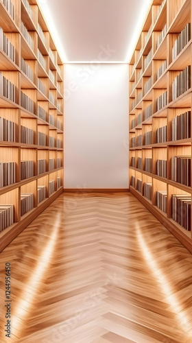 Modern Library Interior Sho...