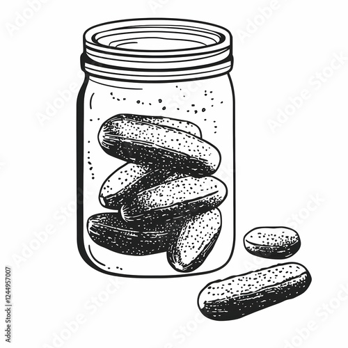 Pickled Cucumbers Preserved...