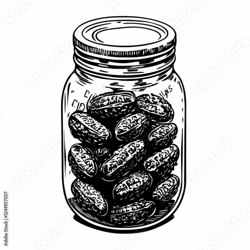Hand-Drawn Illustration of ...