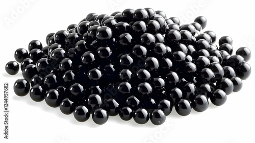 A Mound of Glossy Black Sph...