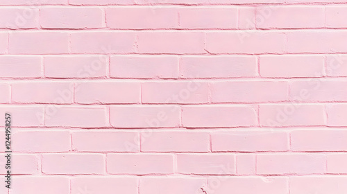 Pink Brick Wall Forms a Tex...
