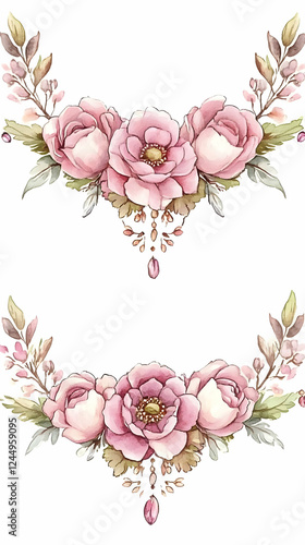 Watercolor Floral Arrangeme...