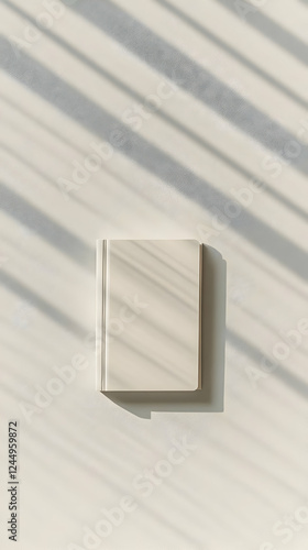 Beige Blank Book Mockup on ...